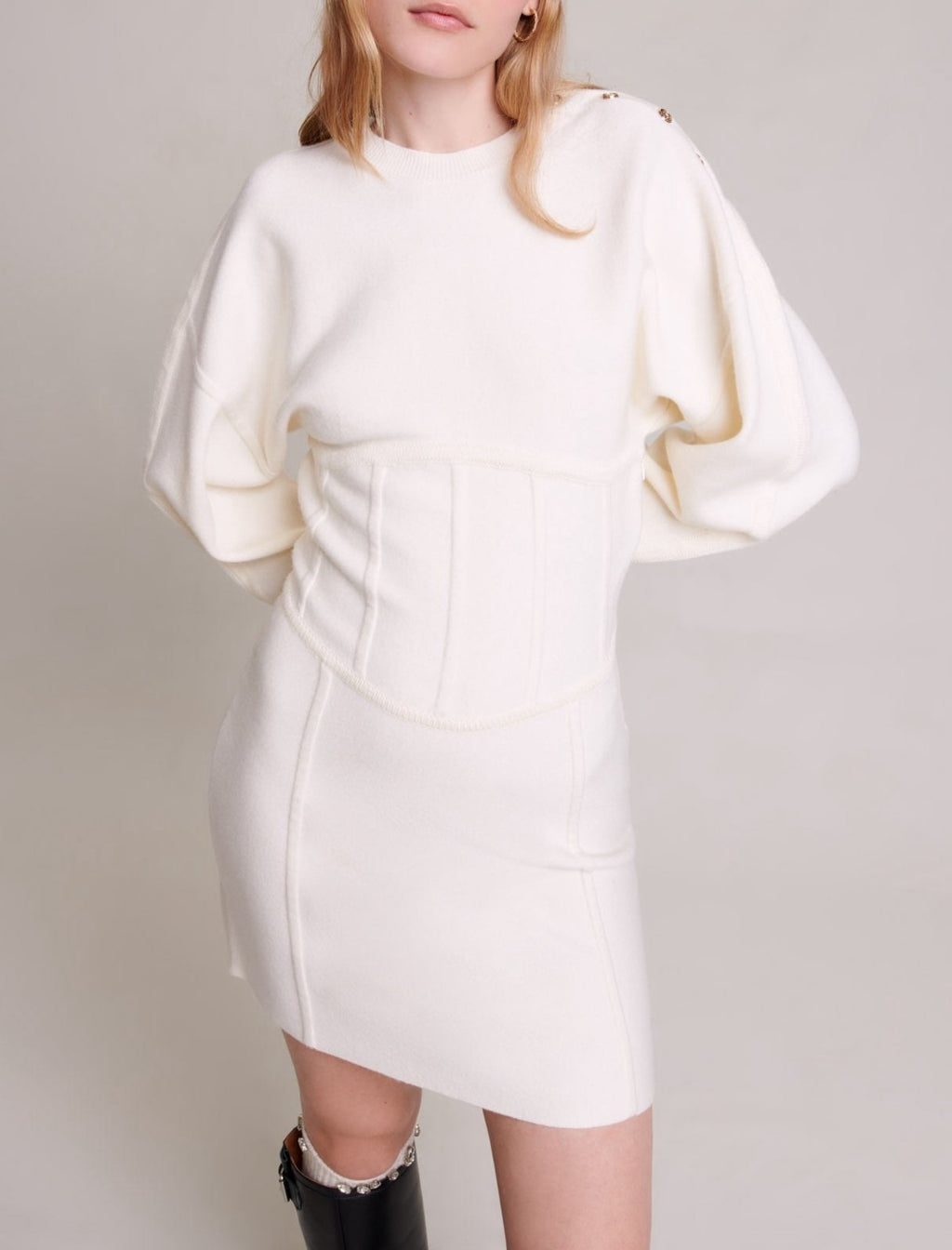 Maje - Dress - Ecru