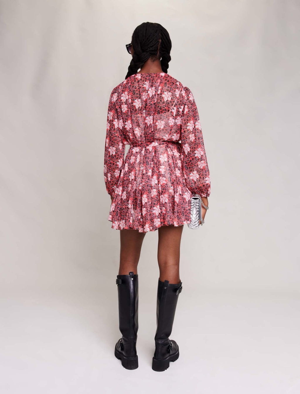 Dress - Red Floral Print
