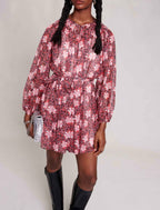 Dress - Red Floral Print