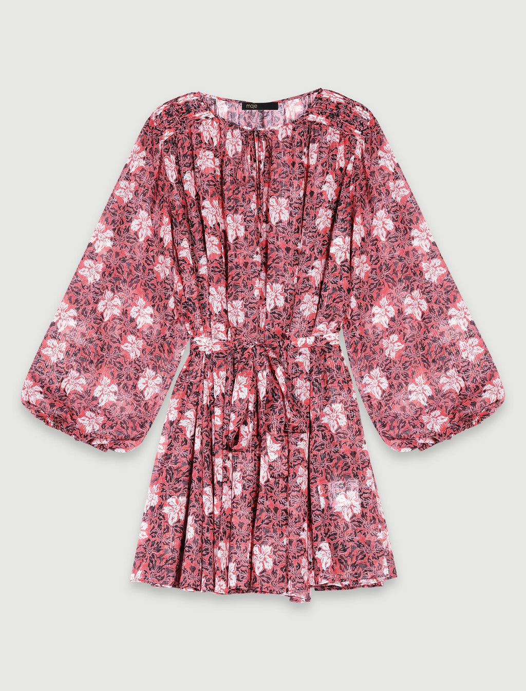 Dress - Red Floral Print