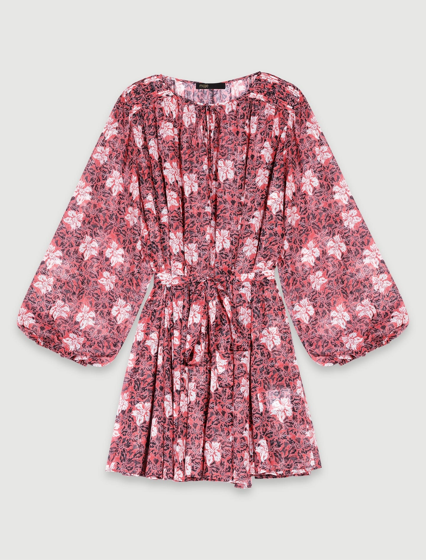 Dress - Red Floral Print