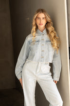 Jeans Scarlett - Strass Bleu