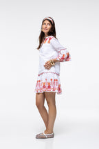 Jeanne Dress - Peach Pineapple