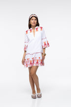 Jeanne Dress - Peach Pineapple