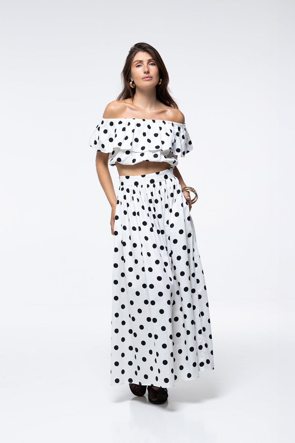 Jupe Flavy - White Polka