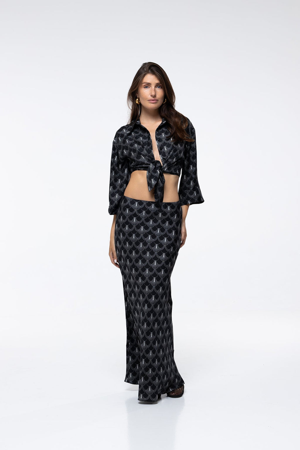 Jupe Talia - Black Peacock