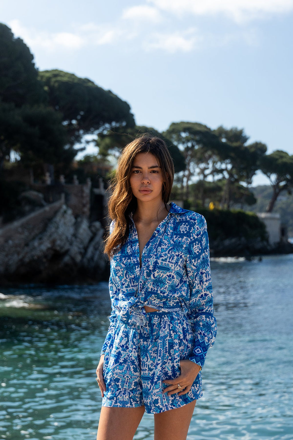 Camisa Amber - Bleu Aztec