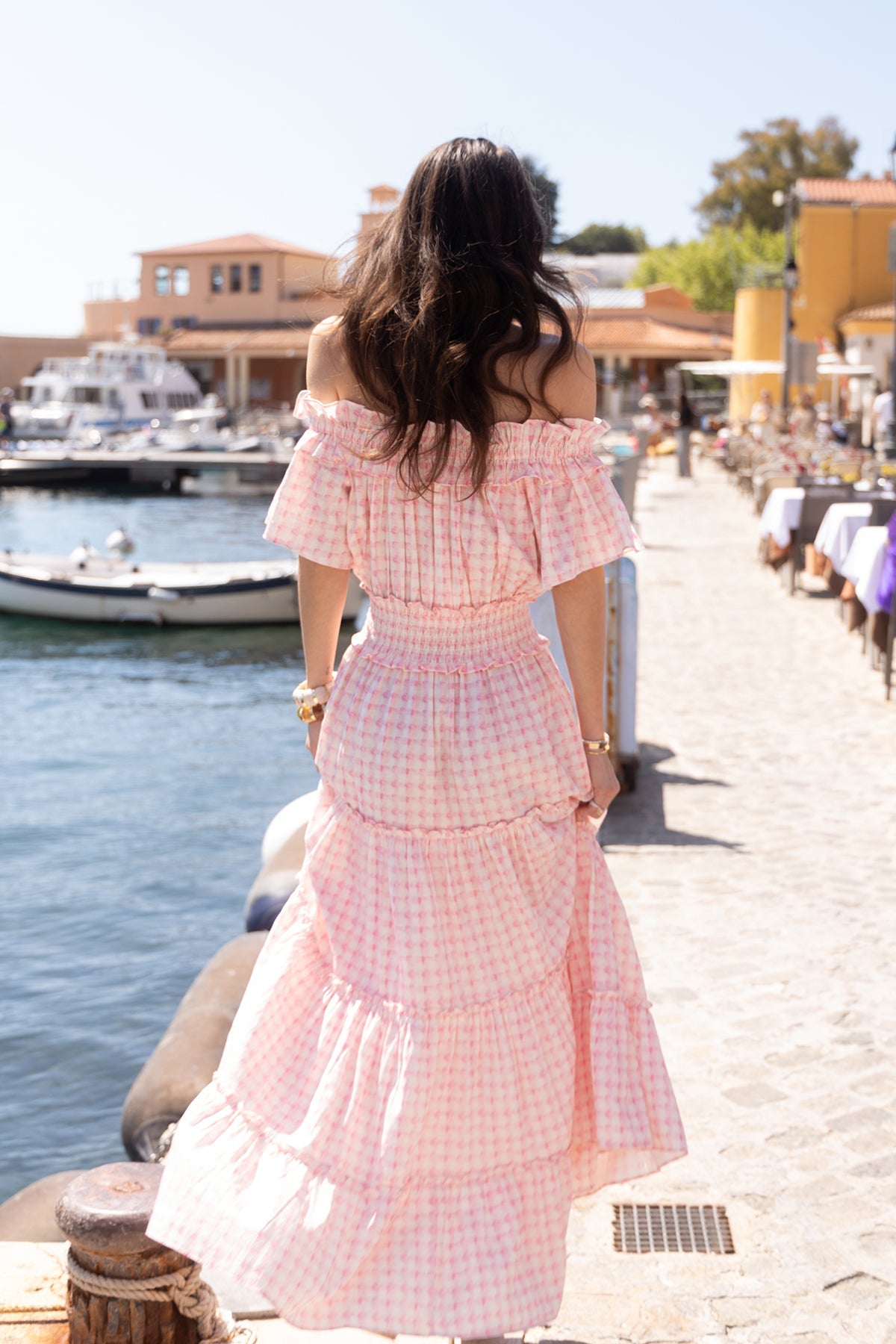 Robe Sandy - Pink Vichy