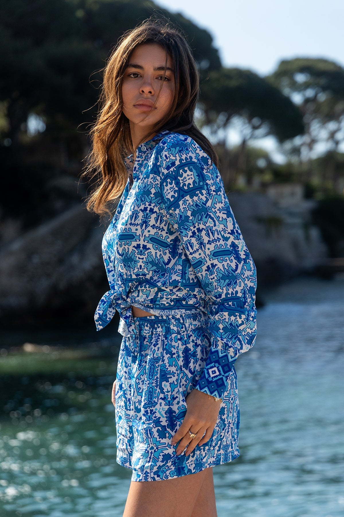 Camisa Amber - Bleu Aztec
