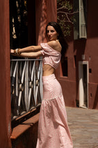 Falda Celia - Pink Vichy