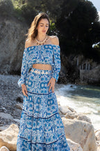 Marine Skirt - Aztec Blue