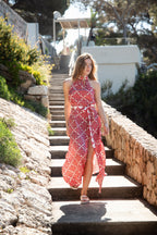 Chantal Dress - Red Lotus