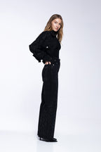 Vaqueros Scarlett - Strass Negro