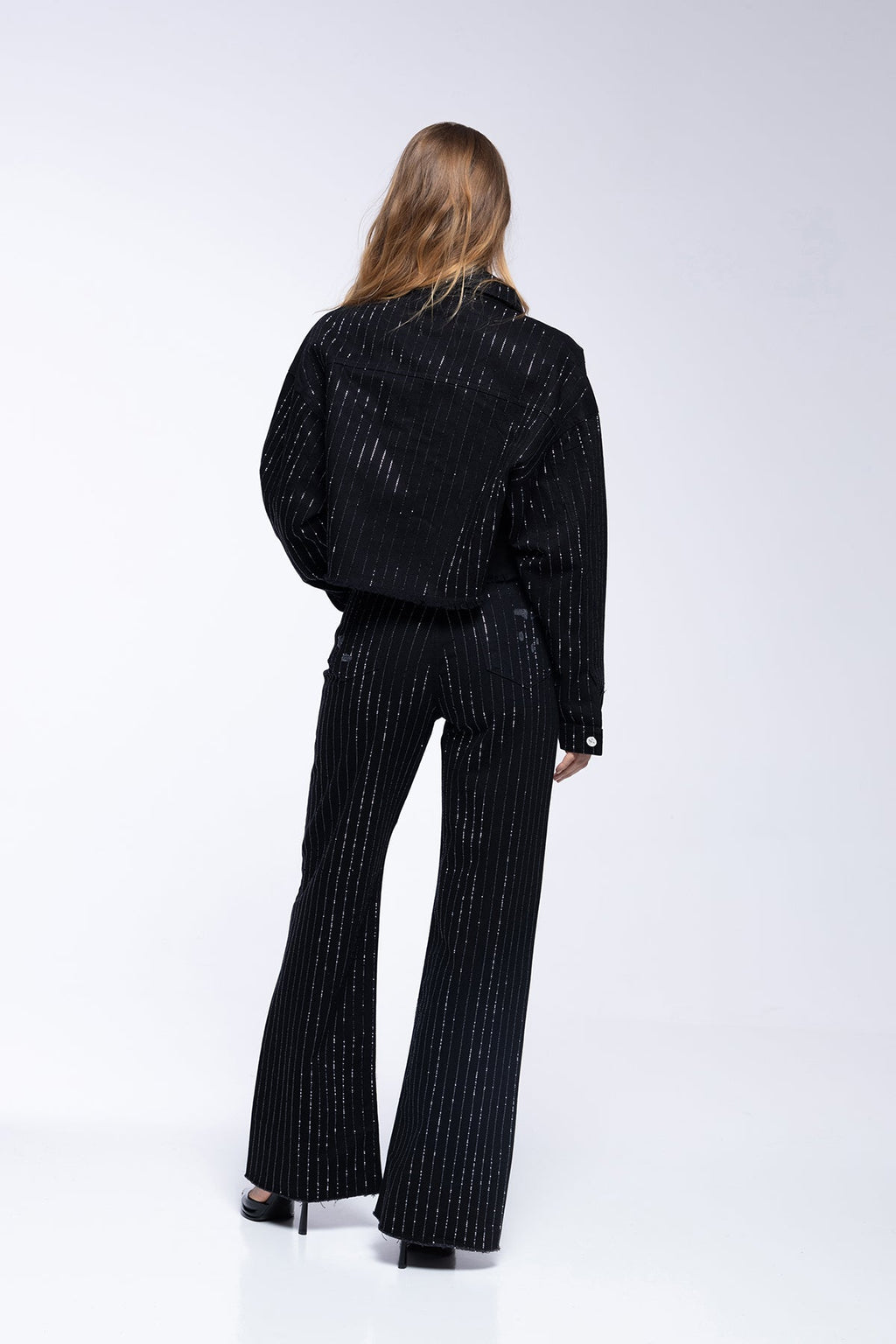 Vaqueros Scarlett - Strass Negro