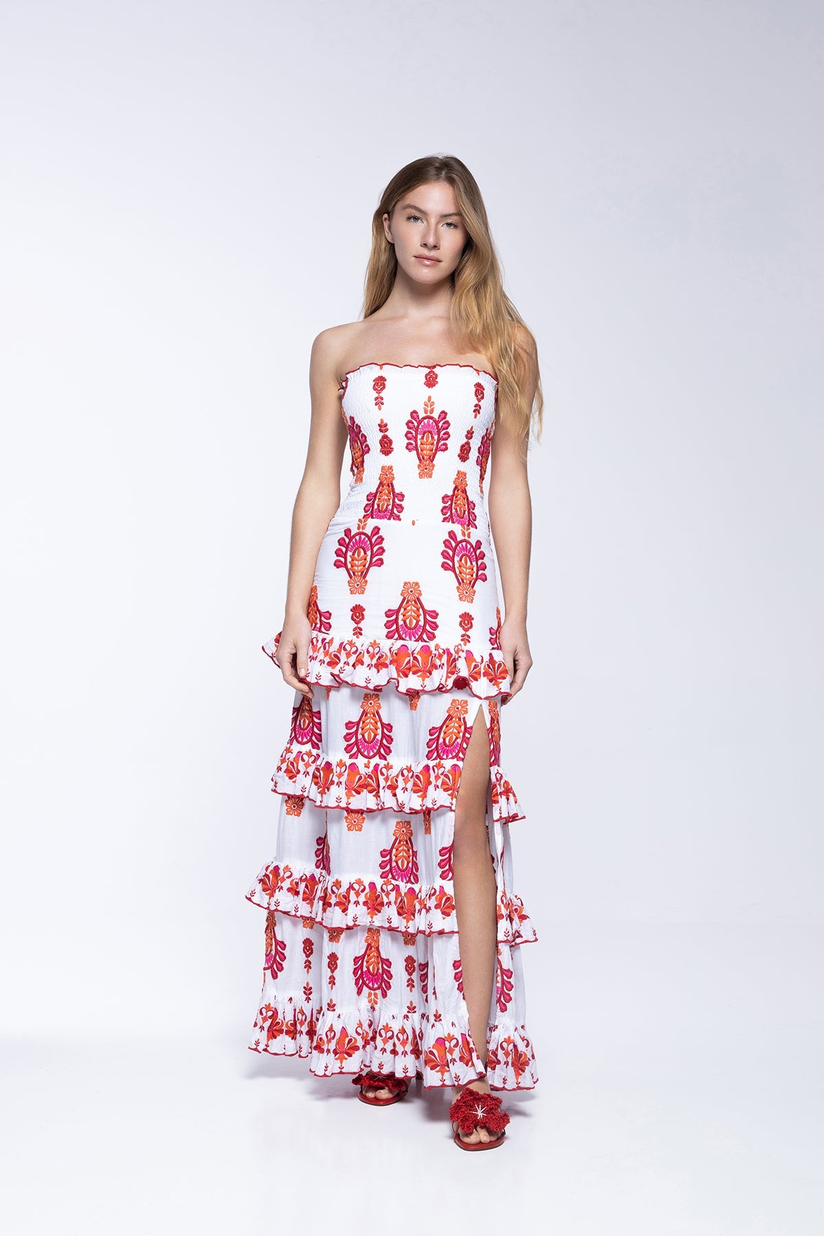 Lula Dress - Topaz Red
