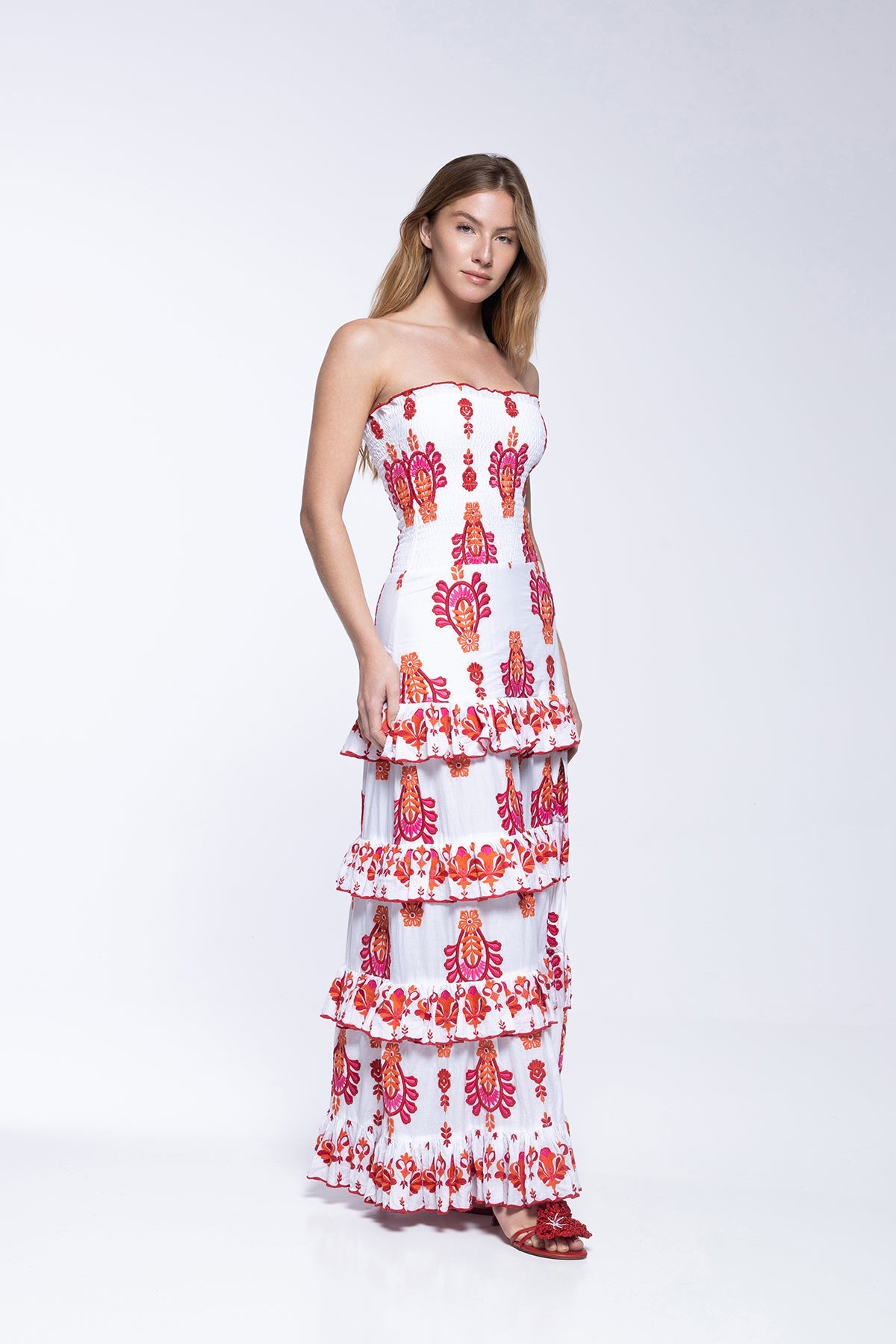 Lula Dress - Topaz Red