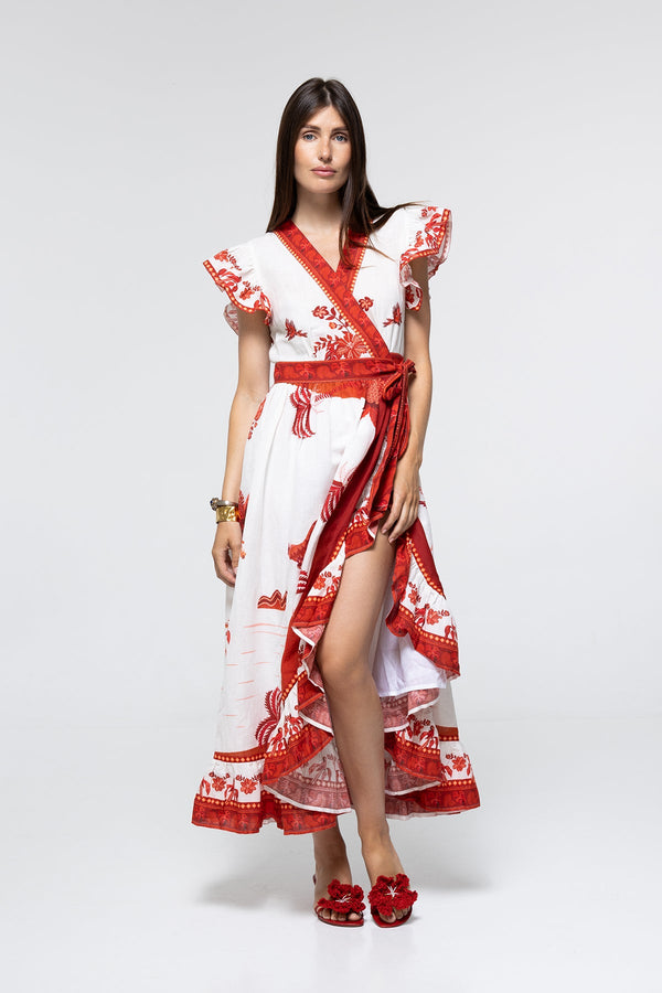Abito Camille - Red Parrot