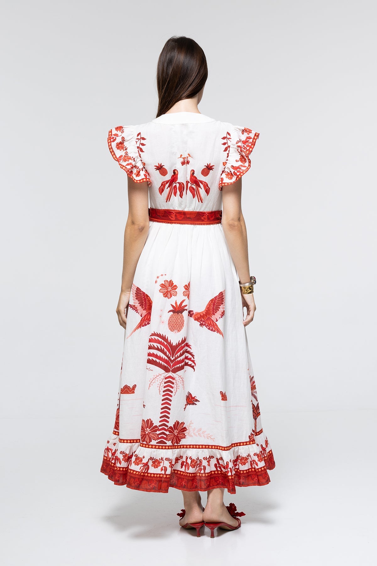 Camille Dress - Red Parrot