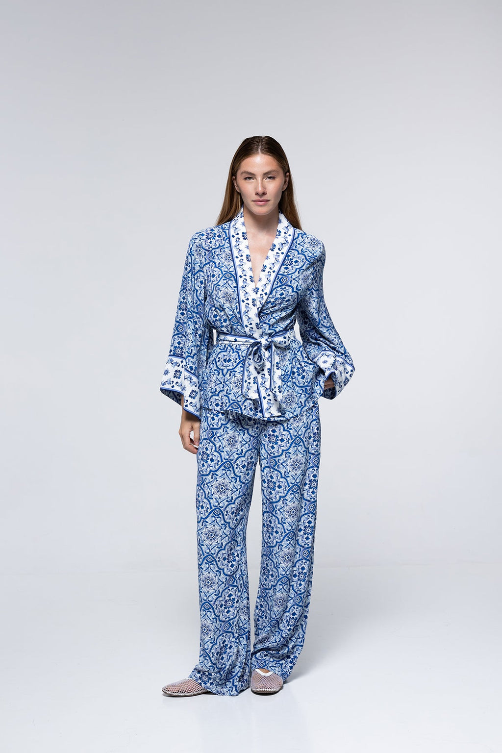 Pantalón Kenza - Blue Tile
