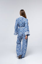 Pantalones Kenza - Azulejo Azul