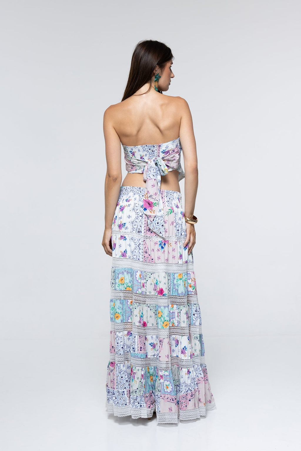 Thea Skirt - Paisley Floral Patch