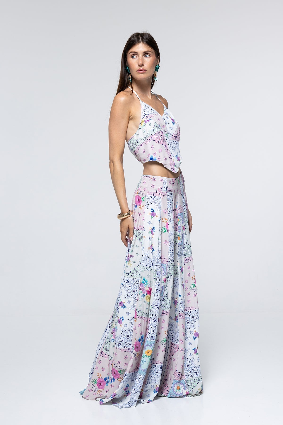 Kendall Top - Paisley Floral Patch