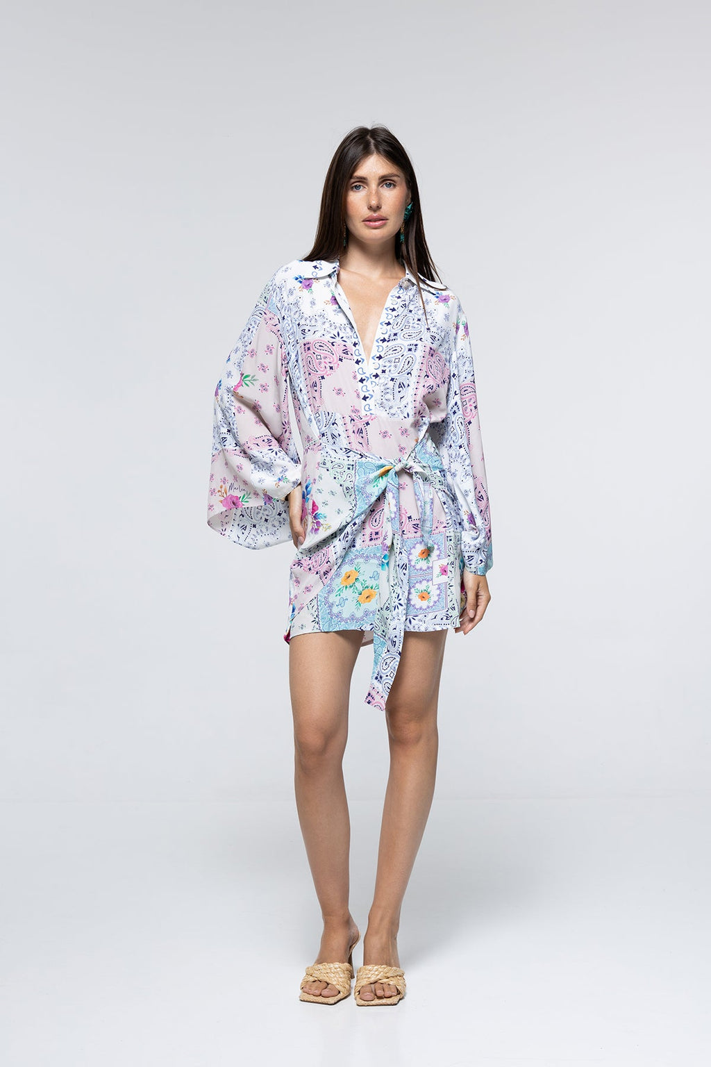 Penelope Dress - Paisley Floral Patch