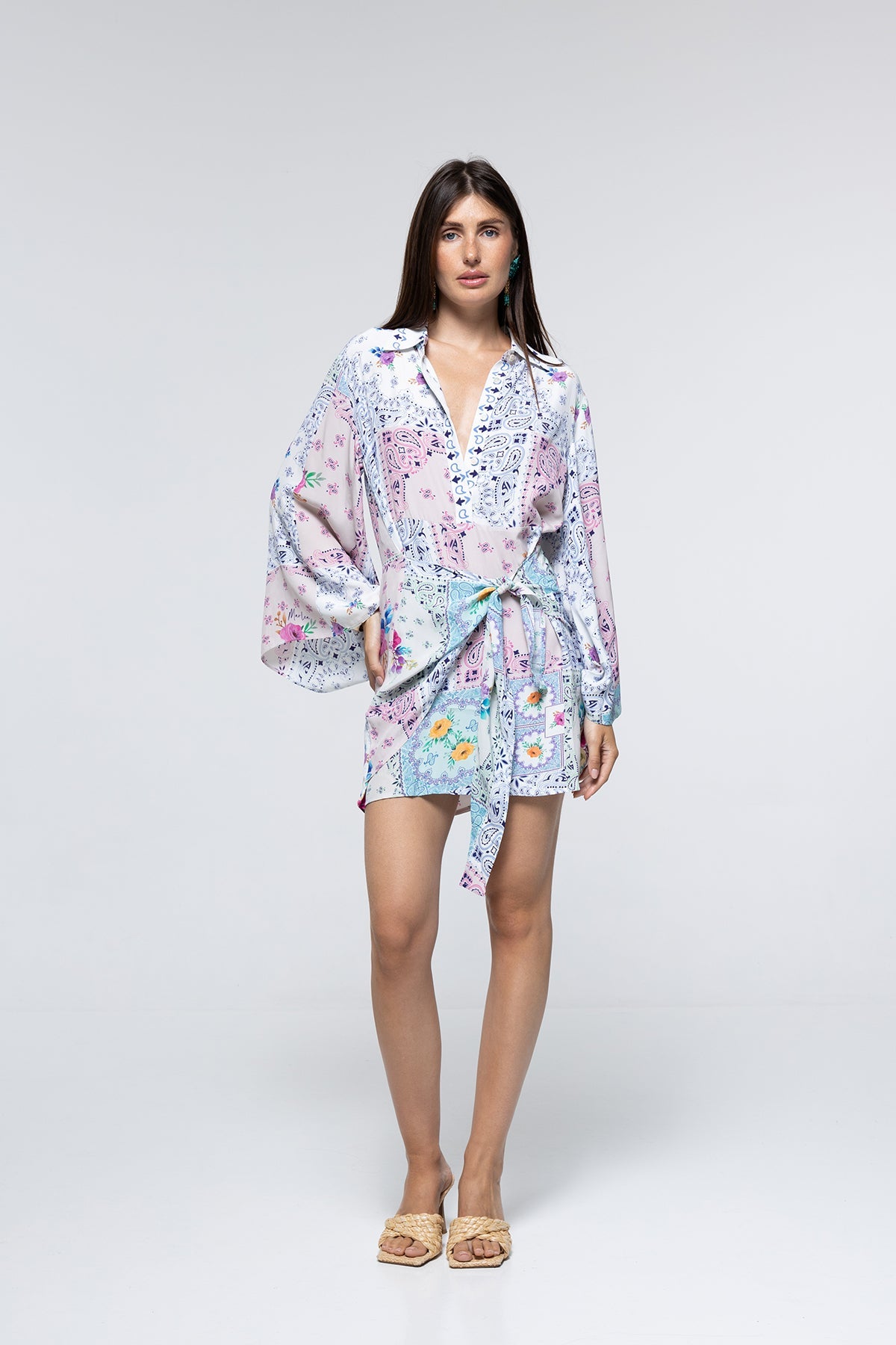 Penelope Dress - Paisley Floral Patch