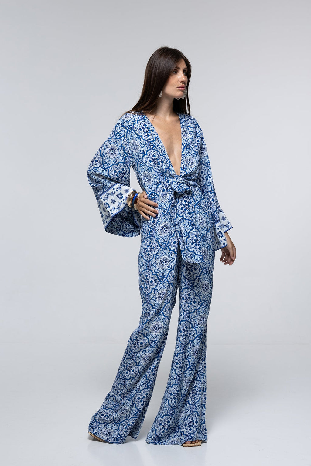 Josephine Jumpsuit - Blue Tile