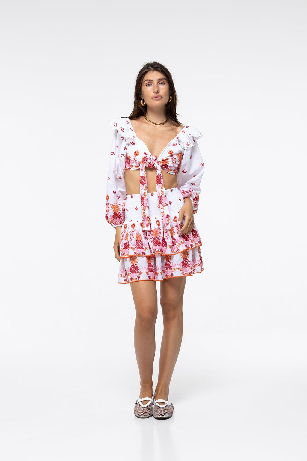 Falda Paulina - Peach Pineapple