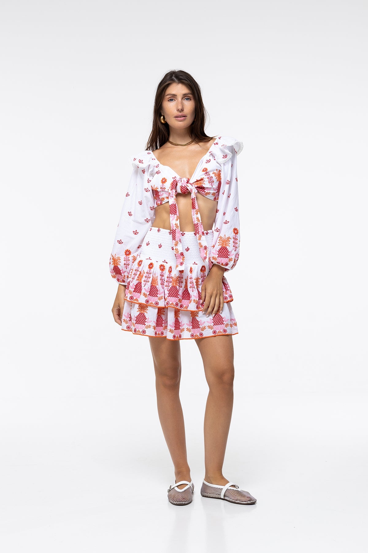 Falda Paulina - Peach Pineapple