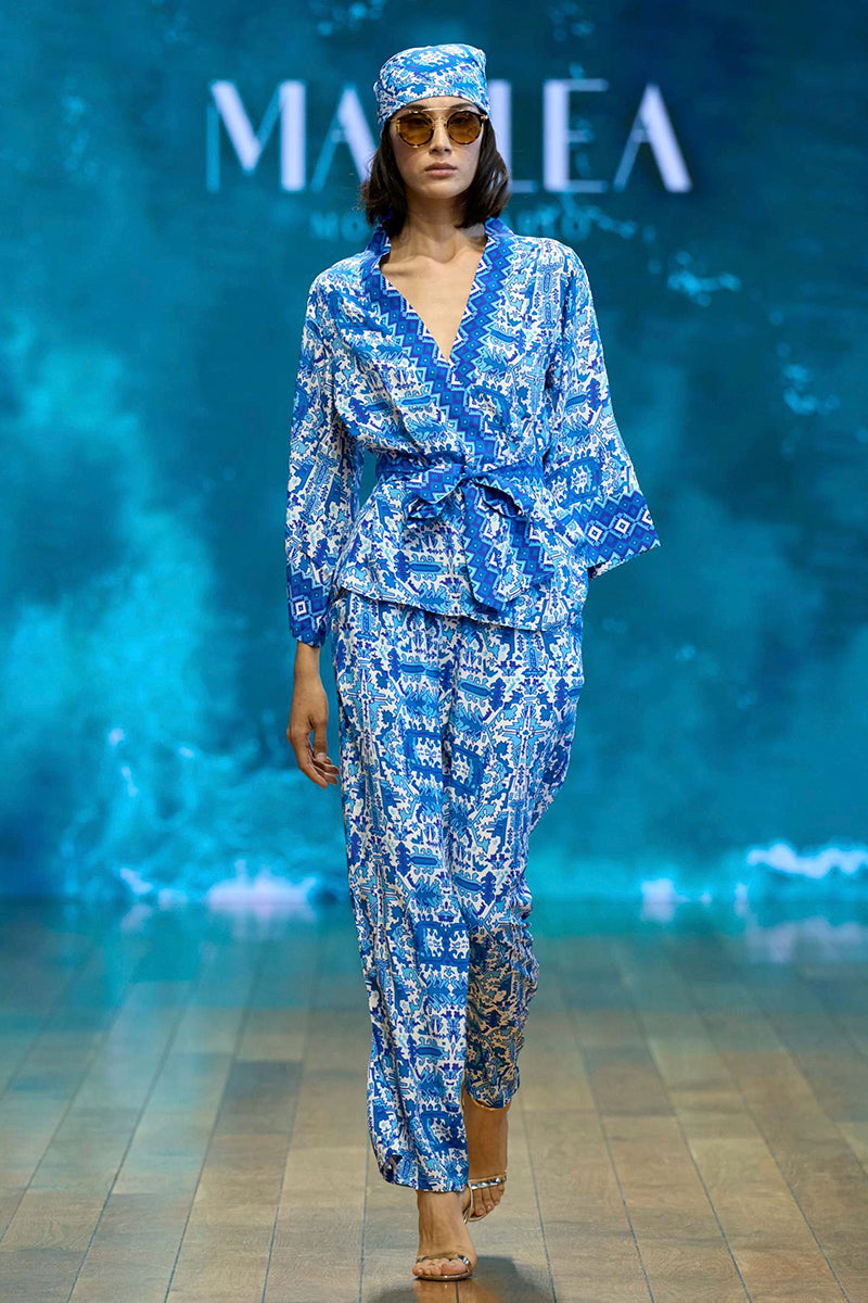 Dalia Kimono - Aztec Blue