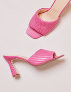 Martha fuchsia leather mule - M.Moustache