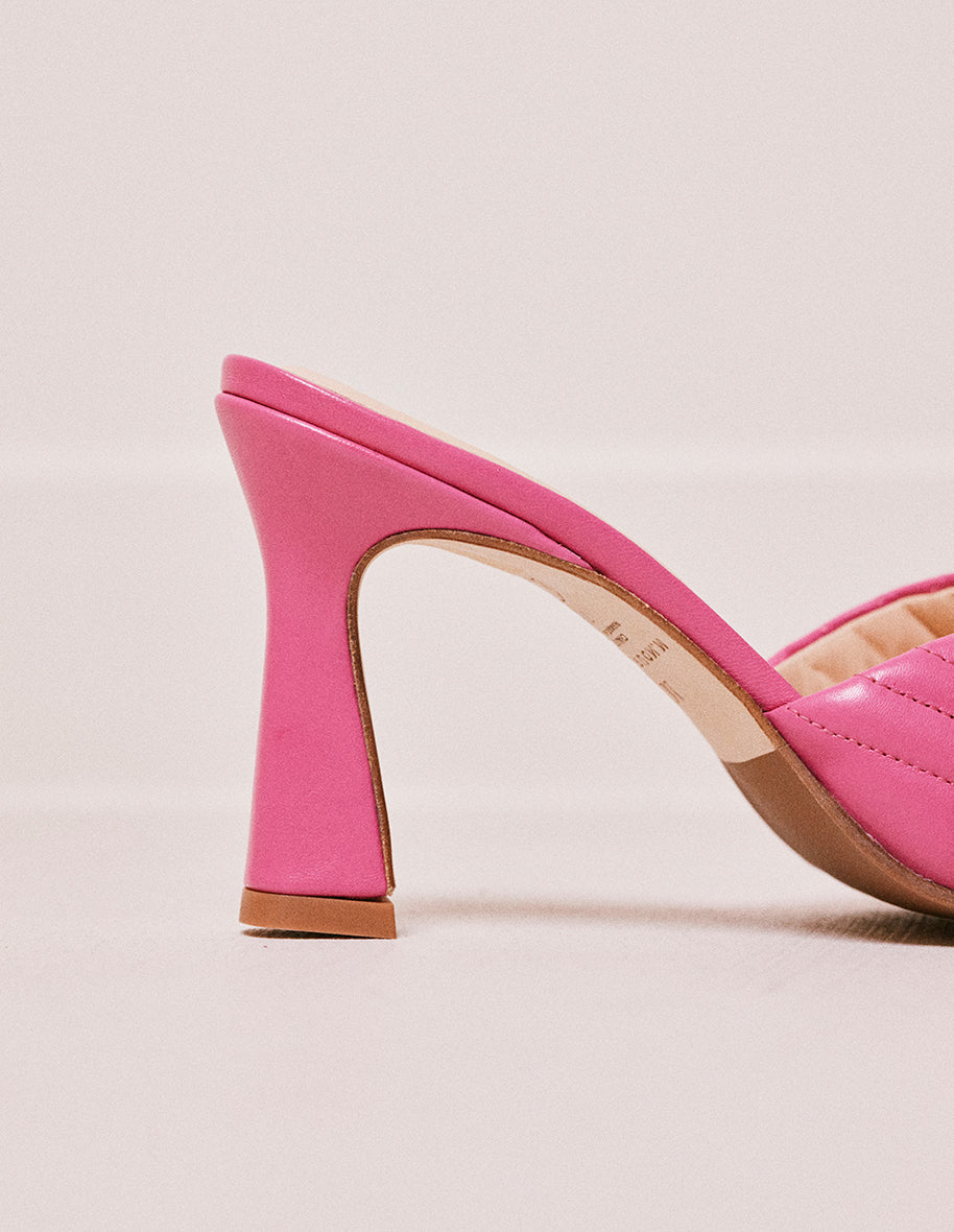 Martha fuchsia leather mule - M.Moustache