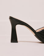 Mule Martha de piel negra - M.Moustache