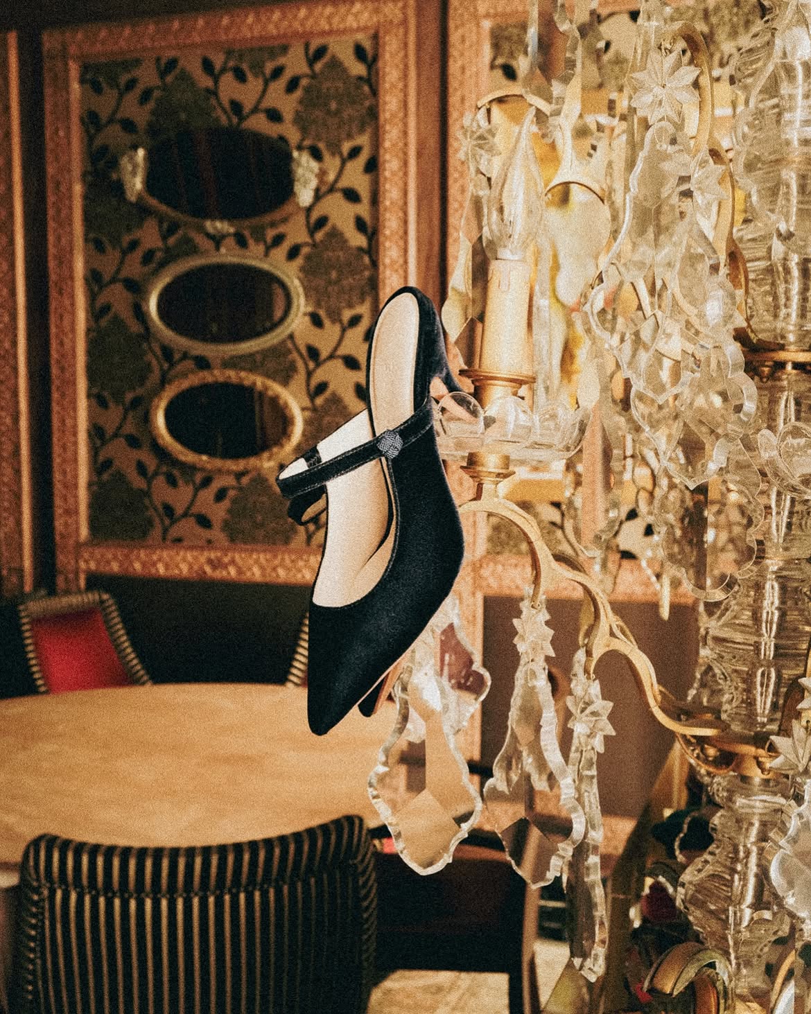 Mules Mary Jane Terciopelo 75