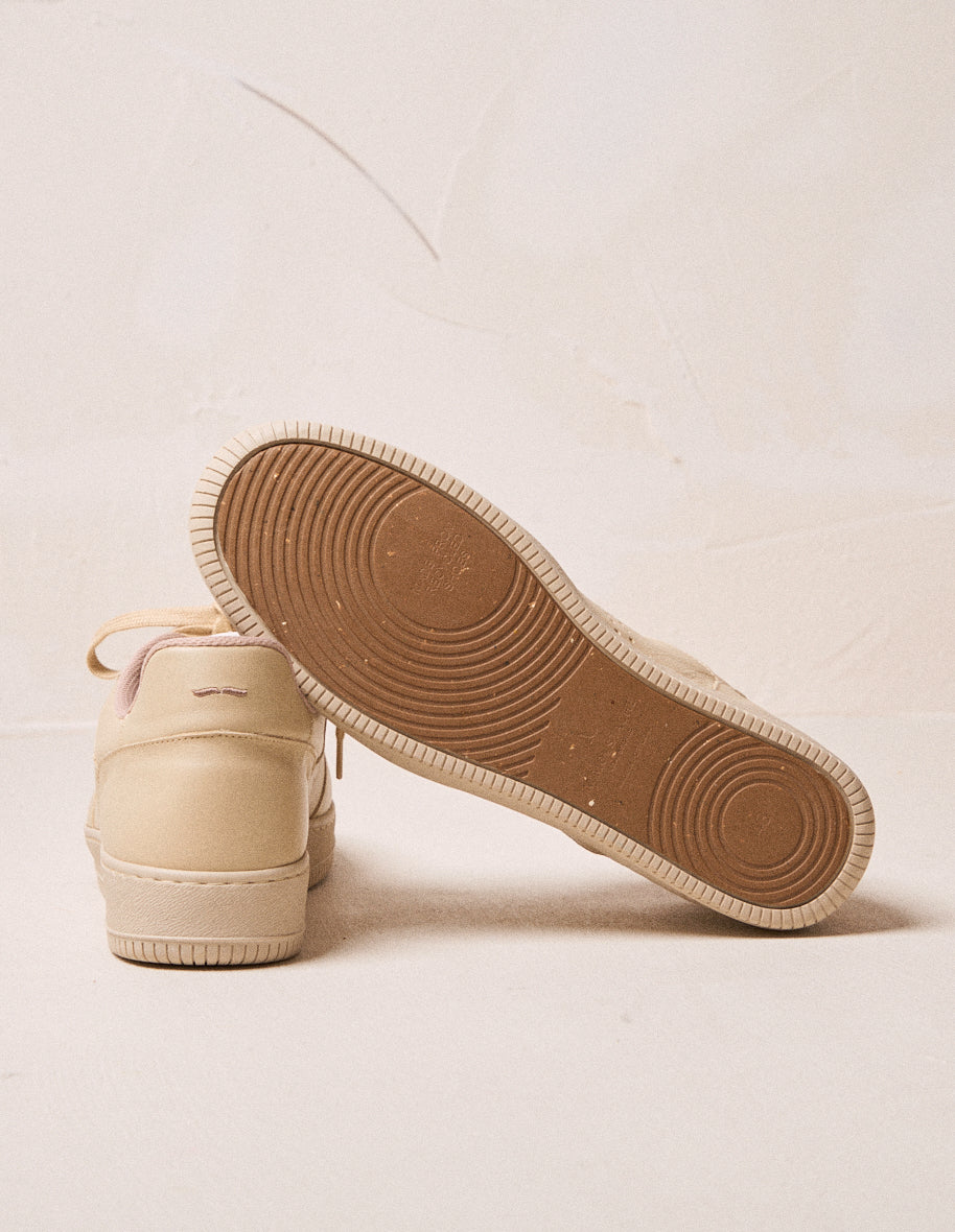 Zapatillas bajas Maxence H - Piel color crema