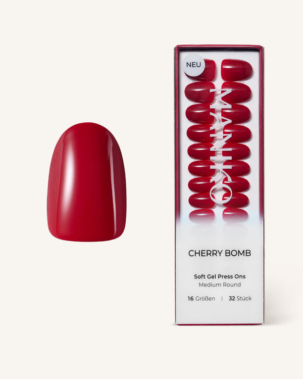 Cherry Bomb (Medium, Round) - Press Ons