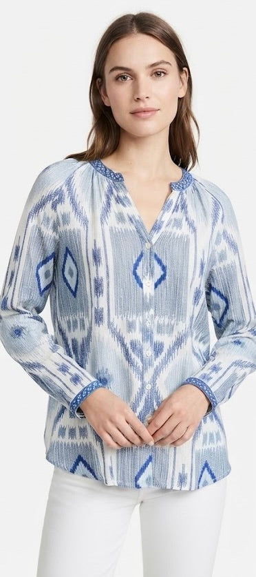 Milkshake Blouse - Ikat Print