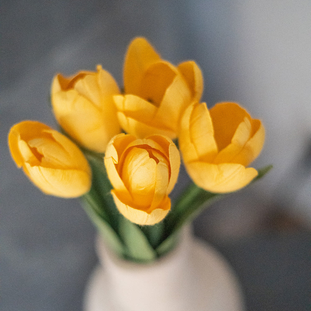 Mini Tulipe En Papier Jaune