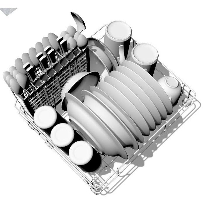 Compact Wash Clean Mini Dishwasher - White