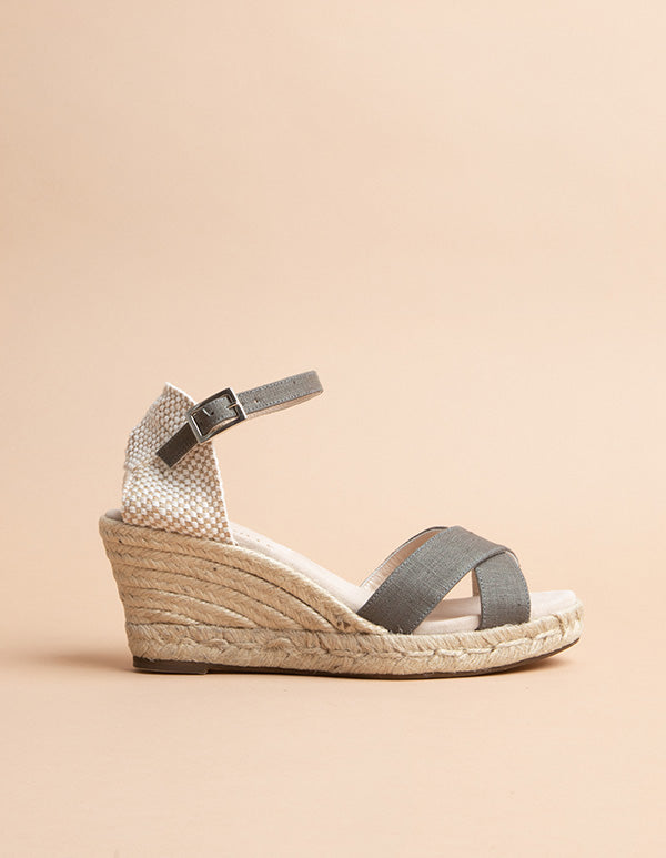 Espadrilles Minorque Bride - Kaki - Femme