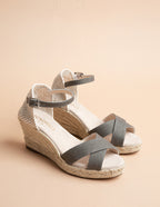Espadrilles Minorque Bride - Kaki - Femme