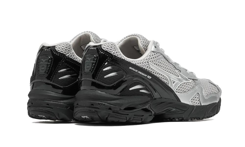 Mizuno - Wave Rider 10 Sport Harbor Mist Silver Black - Gris