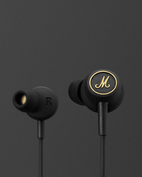 Wired Headphones - EQ Mode - Black & Brass