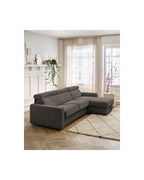 Sofá esquinero reversible convertible con arcón - 140x190 - Monaco - Pana