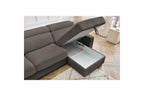 Sofá esquinero reversible convertible con arcón - 140x190 - Monaco - Pana