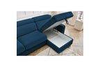 Sofá esquinero reversible convertible con arcón - 140x190 - Monaco - Pana