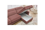 Sofá esquinero reversible convertible con arcón - 140x190 - Monaco - Pana