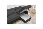 Sofá esquinero reversible convertible con arcón - 140x190 - Monaco - Pana